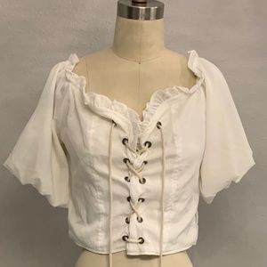 Favlux Ivory Corset Top